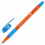 {{photo.Alt || photo.Description || 'Ручка шариковая масляная с грипом BRAUBERG GLASSY SKY BLUE, СВЕТЛО-СИНЯЯ, узел 0,7 мм, линия письма 0,35 мм, 144107'}}