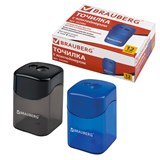 {{photo.Alt || photo.Description || 'Точилка BRAUBERG Win, 2 отверстия для чернографитных карандашей (в том числе утолщенных), с большим контейнером, с крышкой, ассорти,222495'}}