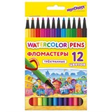{{photo.Alt || photo.Description || 'Фломастеры ЮНЛАНДИЯ ДОМИКИ, 12 цветов, трехгранные, вентилируемый колпачок, картон, 152182'}}