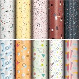 {{photo.Alt || photo.Description || 'Бумага упаковочная подарочная мелованная Terrazzo&amp;Memphis, 70х100 см, 10 дизайнов ассорти, ЗОЛОТАЯ СКАЗКА, 592054'}}