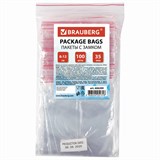 {{photo.Alt || photo.Description || 'Пакеты с замком ZIP LOCK зиплок, комплект 100 шт., 80х120 мм, ПВД, толщина 35 микрон, BRAUBERG, 606209'}}