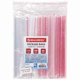 {{photo.Alt || photo.Description || 'Пакеты с замком ZIP LOCK зиплок, комплект 100 шт., 150х200 мм, ПВД, толщина 40 микрон, BRAUBERG, 606213'}}