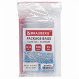 {{photo.Alt || photo.Description || 'Пакеты с замком ZIP LOCK зиплок, комплект 100 шт., 100х100 мм, ПВД, толщина 35 микрон, BRAUBERG, 606210'}}