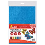 {{photo.Alt || photo.Description || 'Пористая резина/фоамиран А4, 2 мм, ОСТРОВ СОКРОВИЩ, 5 листов, 5 цветов, яркие цвета, блестки, САМОКЛ'}}