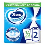 {{photo.Alt || photo.Description || 'Полотенца бумажные бытовые 2-х слойные, 2 рулона (2х14 м), белые, ZEWA, 144001'}}