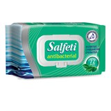 Салфетки влажные, 72 шт., SALFETI Antibacterial, антибактериальные, крышка-клапан 128653