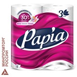 {{photo.Alt || photo.Description || 'Бумага туалетная бытовая, спайка 4 шт., 3-слойная (4 х 16,8 м), PAPIA, белая'}}