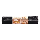{{photo.Alt || photo.Description || 'Мeшки для мусoра 120 л, черные, в рулоне 10 шт., ПВД, 80 мкм, 70х108 см, особо прочные, КБ, 3156'}}
