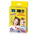 {{photo.Alt || photo.Description || 'Краски для грима ЮНЛАНДИЯ, НАБОР 6 цветов, яркие цвета, для лица и тела, смываются водой, 191307'}}