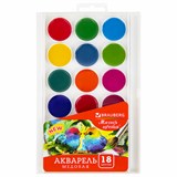 {{photo.Alt || photo.Description || 'Краски акварельные BRAUBERG "МАГИЯ ЦВЕТА NEW", медовые, 18 цветов, круглые кюветы, 192364'}}