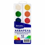 {{photo.Alt || photo.Description || 'Краски акварельные BRAUBERG 12 цветов "АКАДЕМИЯ КЛАССИЧЕСКАЯ", медовые, круглые кюветы, 192554'}}