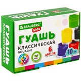 {{photo.Alt || photo.Description || 'Гуашь BRAUBERG KIDS "NEW", 6 цветов по 10 мл, 192374'}}