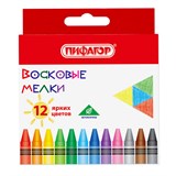 {{photo.Alt || photo.Description || 'Карандаши восковые ПИФАГОР "СОЛНЫШКО", НАБОР 12 цветов'}}