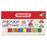 {{photo.Alt || photo.Description || 'Мел цветной квадратный 10 штук, ПИФАГОР, картонная упаковка, 221168'}}