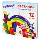 {{photo.Alt || photo.Description || 'Пластилин классический ЮНЛАНДИЯ ЮНЫЙ ВОЛШЕБНИК, 12 цветов, 240 г, со стеком, 106506'}}