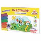{{photo.Alt || photo.Description || 'Пластилин классический ЮНЛАНДИЯ ВЕСЁЛЫЙ ШМЕЛЬ, 18 цветов, 360 грамм, стек, ВЫСШЕЕ КАЧЕСТВО, 106432'}}