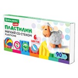 {{photo.Alt || photo.Description || 'Пластилин мягкий восковой BRAUBERG KIDS, 6 цветов, 90 г, со стеком, 106493'}}