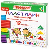 {{photo.Alt || photo.Description || 'Пластилин классический ПИФАГОР ЭНИКИ-БЕНИКИ СУПЕР, 12 цветов, 120 г, стек, 106505'}}