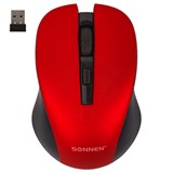 {{photo.Alt || photo.Description || 'Мышь беспроводная с бесшумным кликом SONNEN V18, USB, 800/1200/1600 dpi, 4 кнопки, красная, 513516'}}