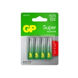 {{photo.Alt || photo.Description || 'Батарейки КОМПЛЕКТ 4 шт., GP Super, AA (LR6,15А), алкалиновые, пальчиковые, ПРОМО 3+1, 15A3/1-2CR4'}}