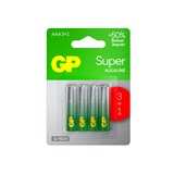 {{photo.Alt || photo.Description || 'Батарейки КОМПЛЕКТ 4 шт., GP Super, AAA (LR03,24А), алкалиновые, мизинчиковые, ПРОМО 3+1, 24A3/1-2CR4'}}