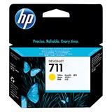 Картридж струйный для плоттера HP (CZ132A) DesignJet T120/T520, №711, желтый, оригинальный 361144
