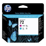 Головка печатающая для плоттера HP (C9383A) Designjet T610/795/1100 и др,. №72, пурпурная и голубая, оригинальная 361333