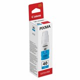Чернила CANON (GI-40C) для СНПЧ Pixma G5040/G6040, голубые, ресурс 7700 страниц, оригинальные, 3400C001 363616