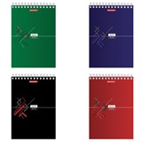 {{photo.Alt || photo.Description || 'Блокнот А5 146х205 мм, 80 л., гребень, картон, жесткая подложка, клетка, BRAUBERG, "Стильный", 129818'}}