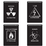 {{photo.Alt || photo.Description || 'Блокнот МАЛЫЙ ФОРМАТ А6 105х148 мм, 80 л., гребень, пластик с печатью, клетка, BRAUBERG, "Danger", 125380'}}