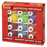 {{photo.Alt || photo.Description || 'Дыроколы фигурные, НАБОР 12 видов, диаметр вырубки 10 мм, ОСТРОВ СОКРОВИЩ, 665226'}}