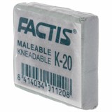 {{photo.Alt || photo.Description || 'Ластик-клячка художественный FACTIS K 20 (Испания), 37х29х10 мм, супермягкий, серый, CCFK20'}}