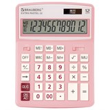{{photo.Alt || photo.Description || 'Калькулятор настольный BRAUBERG EXTRA PASTEL-12-PK (206x155 мм), 12 разрядов, двойное питание, РОЗОВЫЙ, 250487'}}