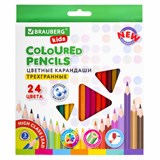 {{photo.Alt || photo.Description || 'Карандаши цветные BRAUBERG KIDS NEW, 24 цвета, трехгранные, грифель 3 мм, 182002'}}