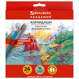 {{photo.Alt || photo.Description || 'Карандаши цветные акварельные BRAUBERG "АКАДЕМИЯ", 24 цвета, шестигранные, грифель 3 мм, натуральное дерево, 181400'}}