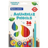 {{photo.Alt || photo.Description || 'Карандаши цветные акварельные BRAUBERG PREMIUM AQUARELLE, 36 цветов, трехгранные, утолщенный грифель 4 мм, натуральное дерево, 181674'}}