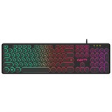 {{photo.Alt || photo.Description || 'Клавиатура проводная игровая DEFENDER OZOTH GK-106, USB, 104 клавиши, с подсветкой, черная, 45106'}}