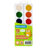 {{photo.Alt || photo.Description || 'Краски акварельные BRAUBERG 12 цветов "Кот-Энтузиаст", медовые, круглые кюветы, 192553'}}