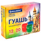 {{photo.Alt || photo.Description || 'Гуашь BRAUBERG "ART ПЕЙЗАЖ", 12 цветов по 20 мл, 192558'}}