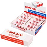 {{photo.Alt || photo.Description || 'Ластик большой ОФИСМАГ, 60х20х11 мм, белый, прямоугольный, картонный держатель, 222469'}}