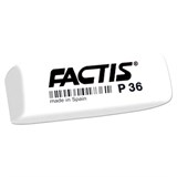 {{photo.Alt || photo.Description || 'Ластик FACTIS P 36 (Испания), 56х20х9 мм, белый, прямоугольный, скошенные края, CPFP36B'}}