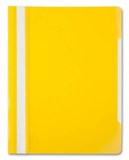 Папка-скоросшиватель A4 прозрачный 120/160 мкм верх.лист пластик желтый