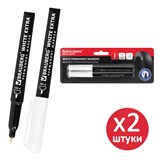 {{photo.Alt || photo.Description || 'Маркеры перманентные BRAUBERG WHITE EXTRA, БЕЛЫЕ, НАБОР 2 ШТУКИ, круглый наконечник 3 мм, 152489'}}