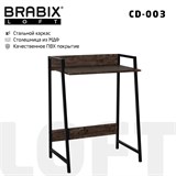 {{photo.Alt || photo.Description || 'Стол на металлокаркасе BRABIX "LOFT CD-003", 640х420х840 мм, цвет морёный дуб, 641215'}}