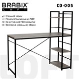 {{photo.Alt || photo.Description || 'Стол на металлокаркасе BRABIX "LOFT CD-005", 1200х520х1200 мм, 3 полки, цвет дуб антик, 641222'}}