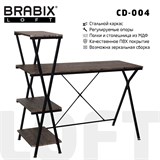 {{photo.Alt || photo.Description || 'Стол на металлокаркасе BRABIX "LOFT CD-004", 1200х535х1110 мм, 3 полки, цвет морёный дуб, 641218'}}