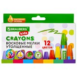{{photo.Alt || photo.Description || 'Восковые мелки утолщенные BRAUBERG KIDS, НАБОР 12 цветов, на масляной основе, яркие цвета, 271693'}}