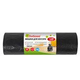 {{photo.Alt || photo.Description || 'Мешки для мусора 120 л черные в рулоне 50 шт., ПВД 25 мкм, 62х102 см, ЛЮБАША эконом, 605335'}}