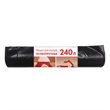 {{photo.Alt || photo.Description || 'Мeшки для мусoра 240 л, черные, в рулоне 10 шт., ПВД, 100 мкм, 90х135 см, особо прочные, КБ, 3170'}}