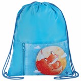 {{photo.Alt || photo.Description || 'Мешок для обуви ЮНЛАНДИЯ, карман на молнии, 33х42 см, "Moon fox", 271054'}}